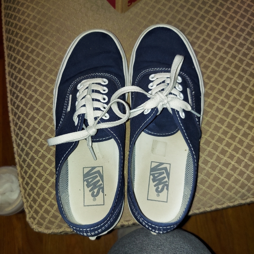 Vans, size 9 womens, navy blue